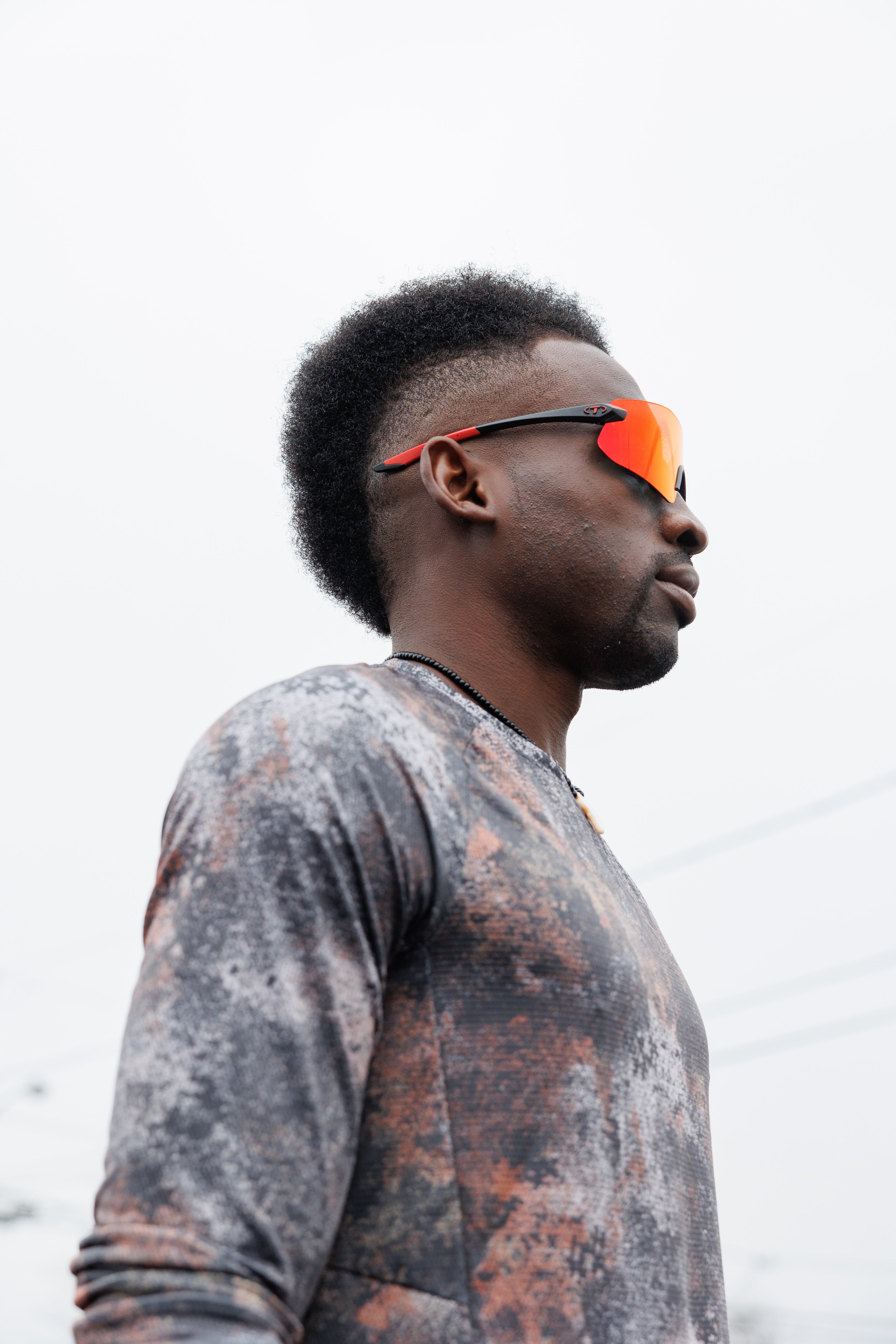 Hellah wearing Tifosi running eyewear