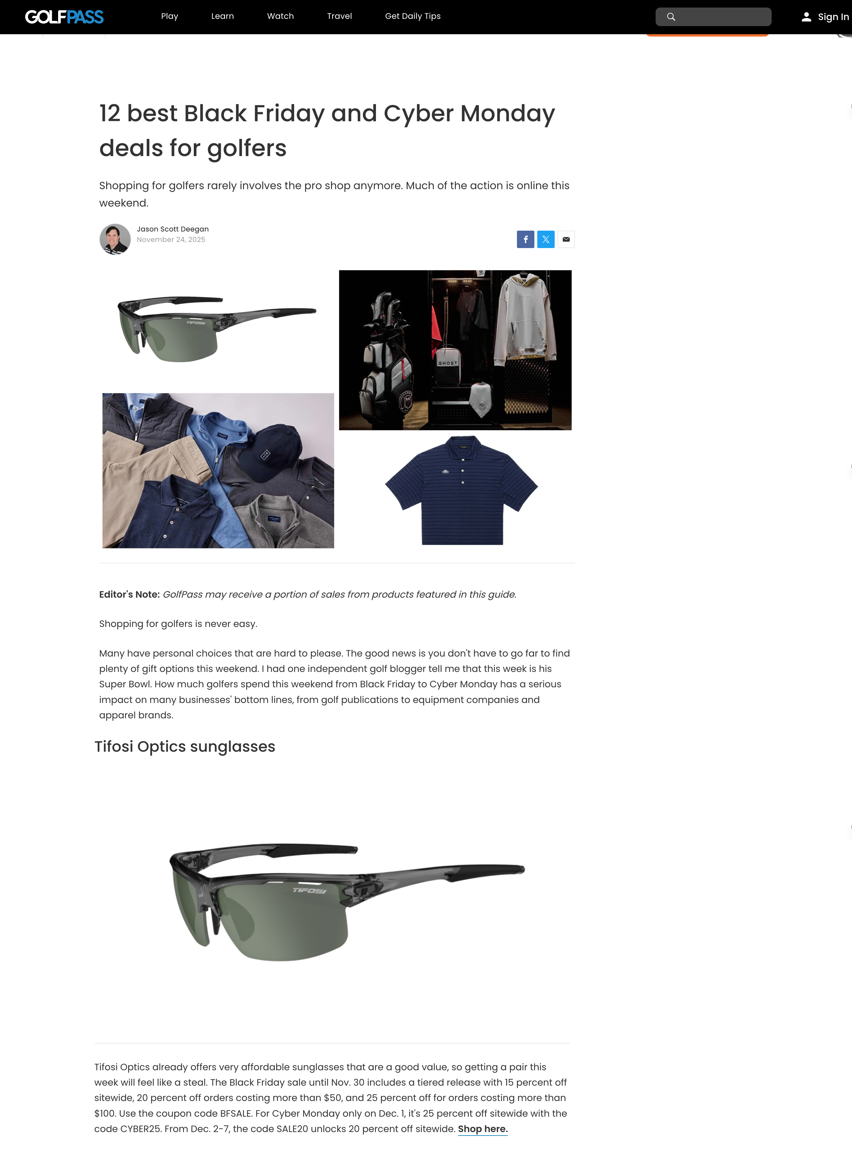 Best Black Friday and Cyber Monday Deal for Golfers