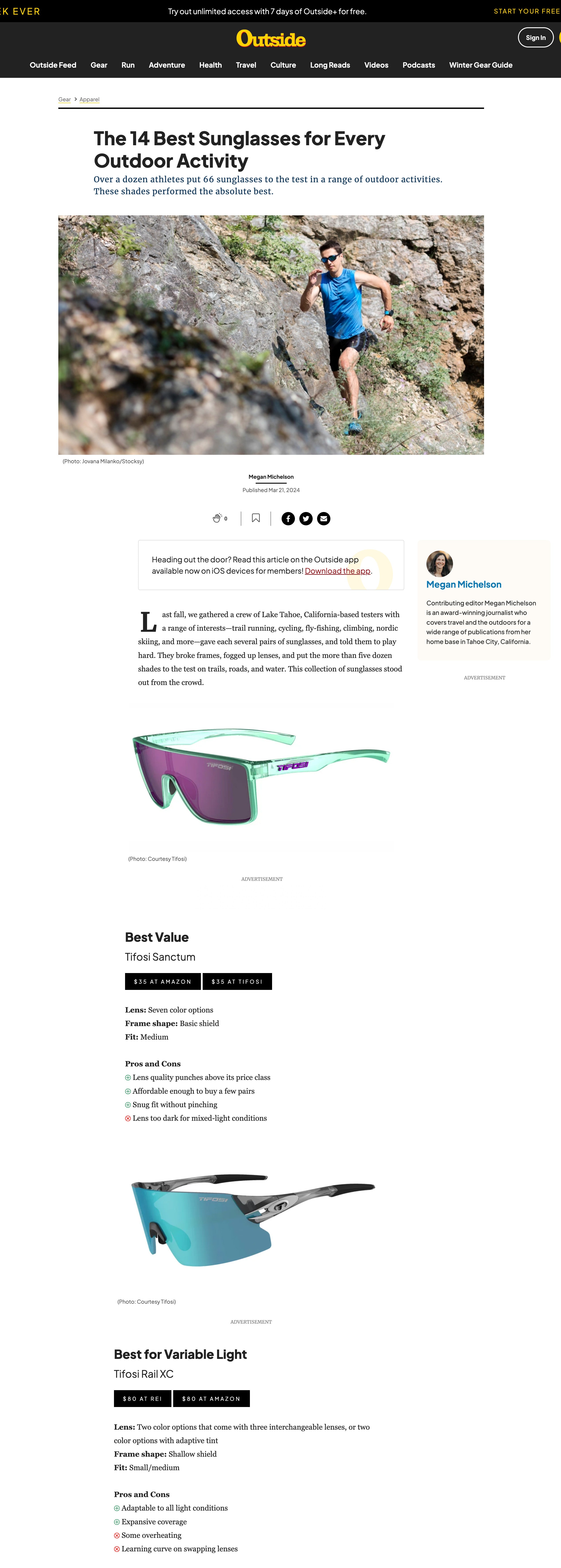 Tifosi Review: The 14 Best Sunglasses for Every Outdoor Activity