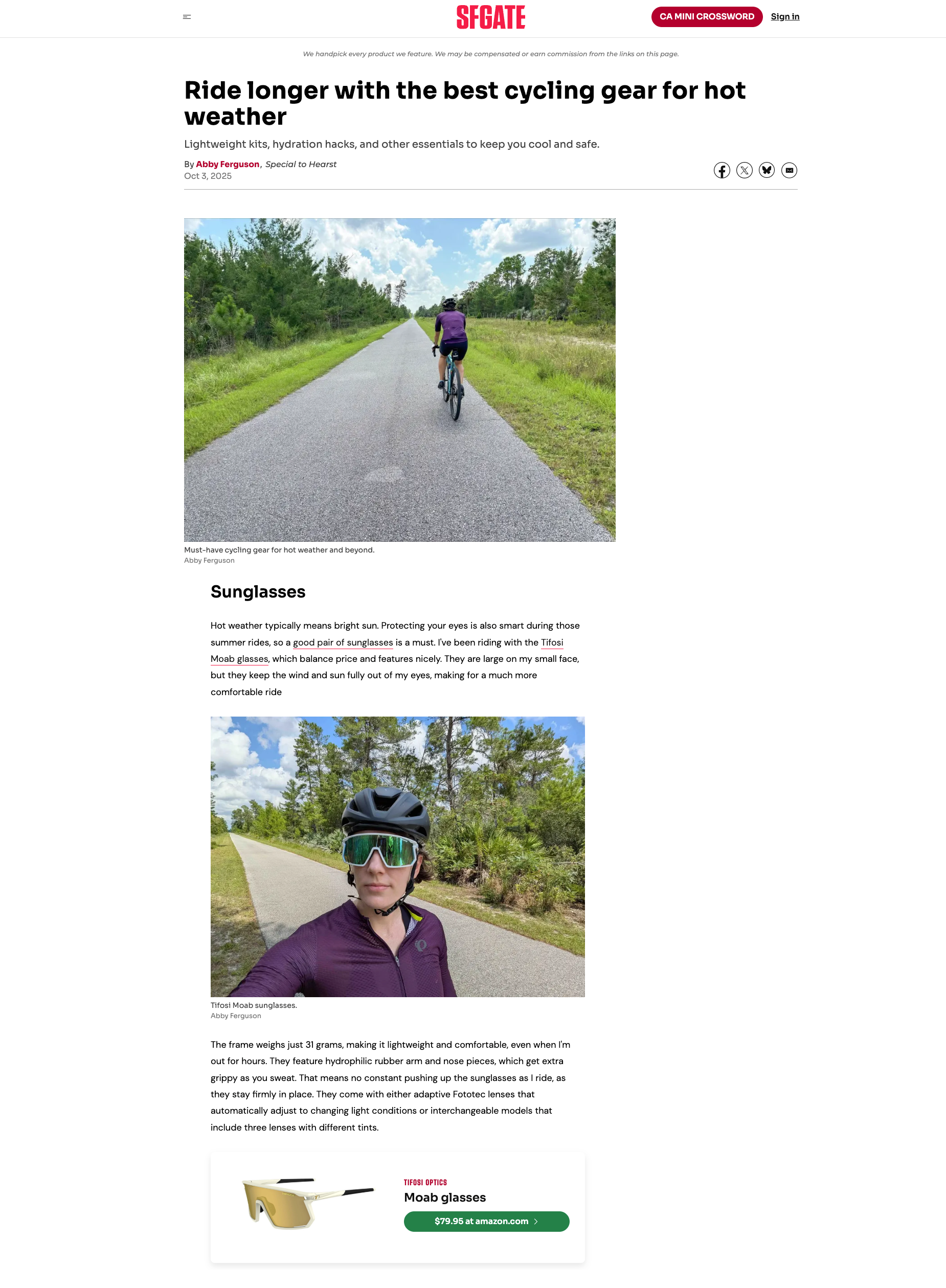 Ride Longer in the Heat with Tifosi Moab