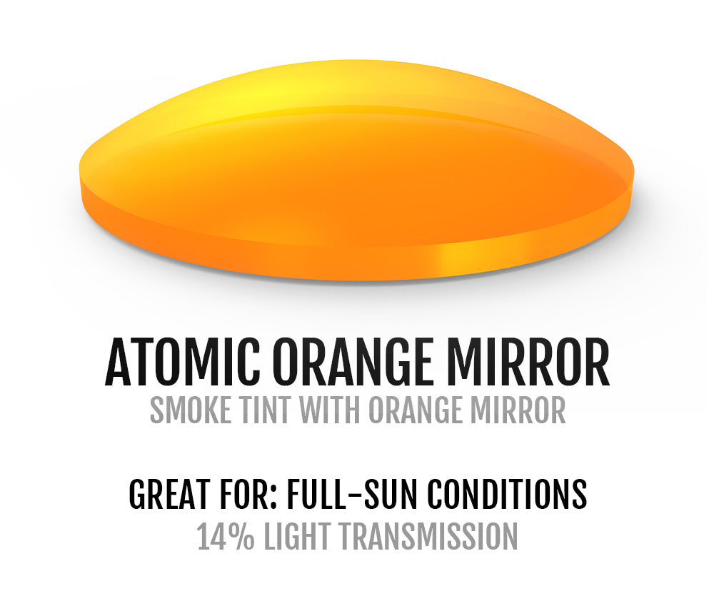 Atomic Orange Mirror Lens