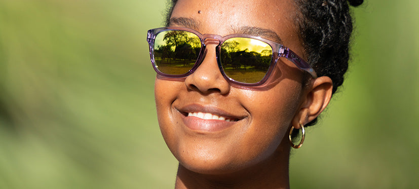 Female Smirk Just B Violet sunglass