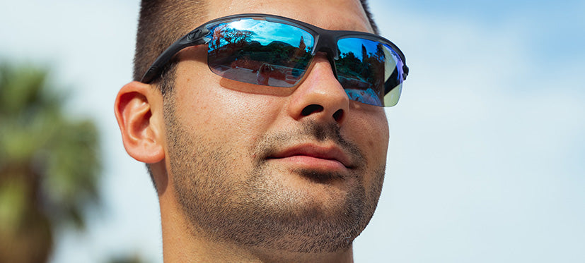 male runner rivet satin vapor fototec sunglass