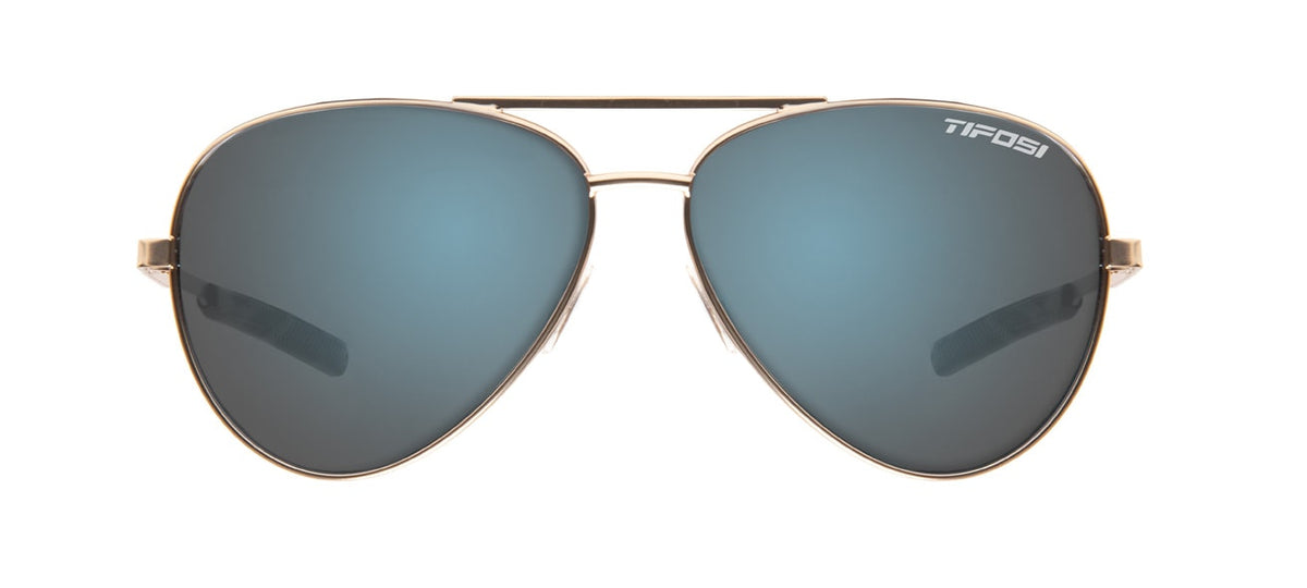 shwae gold blue mirror aviator sunglass front