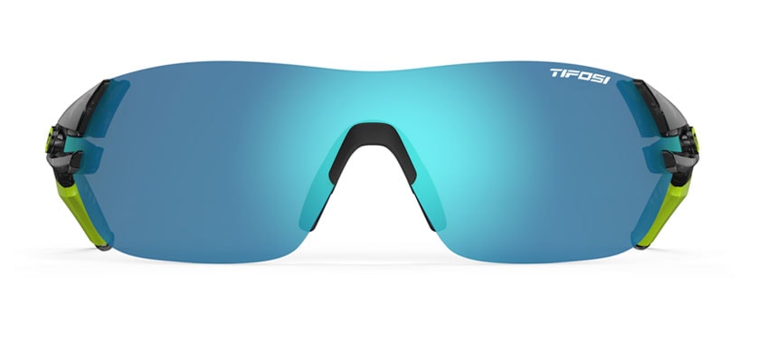 Slice crystal smoke sport sunglass front