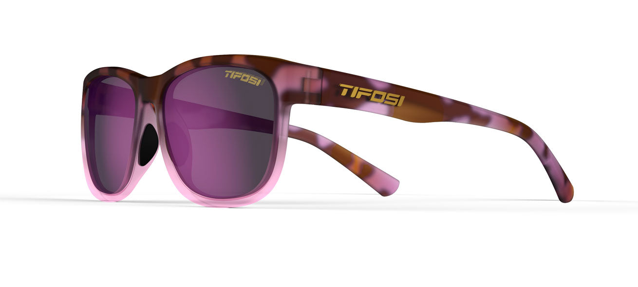 Swank XL pink tortoise with rose mirror lens