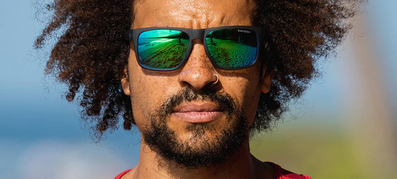 Man wearing Swick sunglasses
