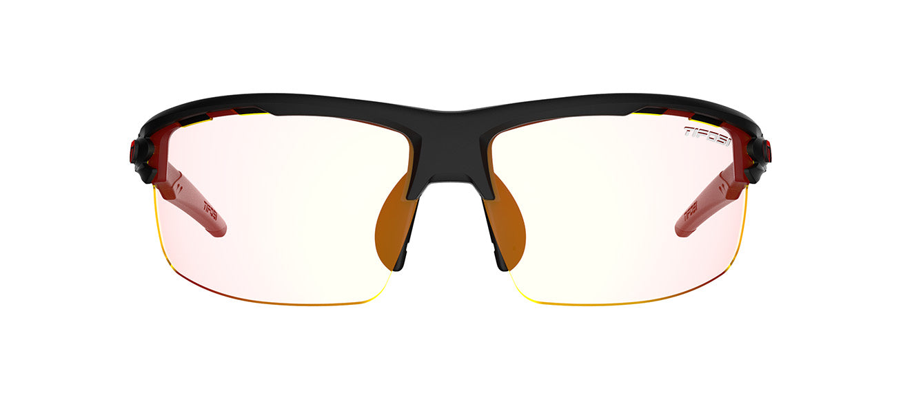rivet matte black clarion red fototec sunglass front