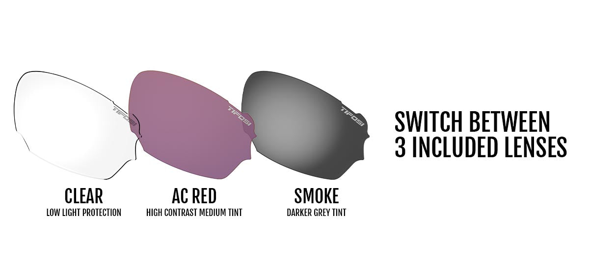 Amok Interchange Lens Collection - Clear, AC Red, Smoke