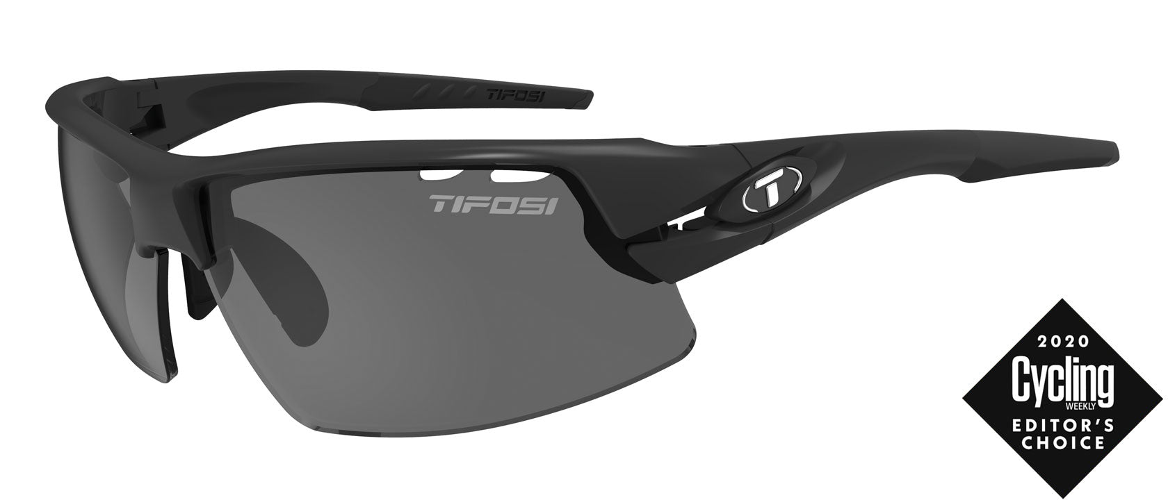Crit Matte Black Smoke Interchange Cycling sunglass