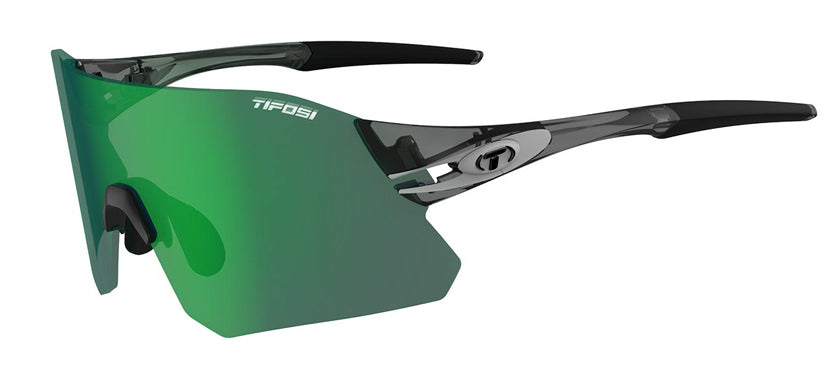 rail crystal smoke white clarion green shield sunglass