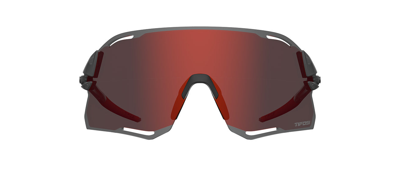rail race satin vapor clarion red sunglass front