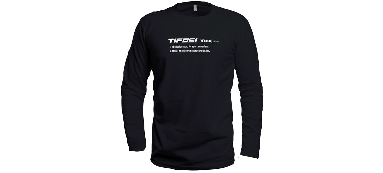 tifosi black definition long sleeve shirt