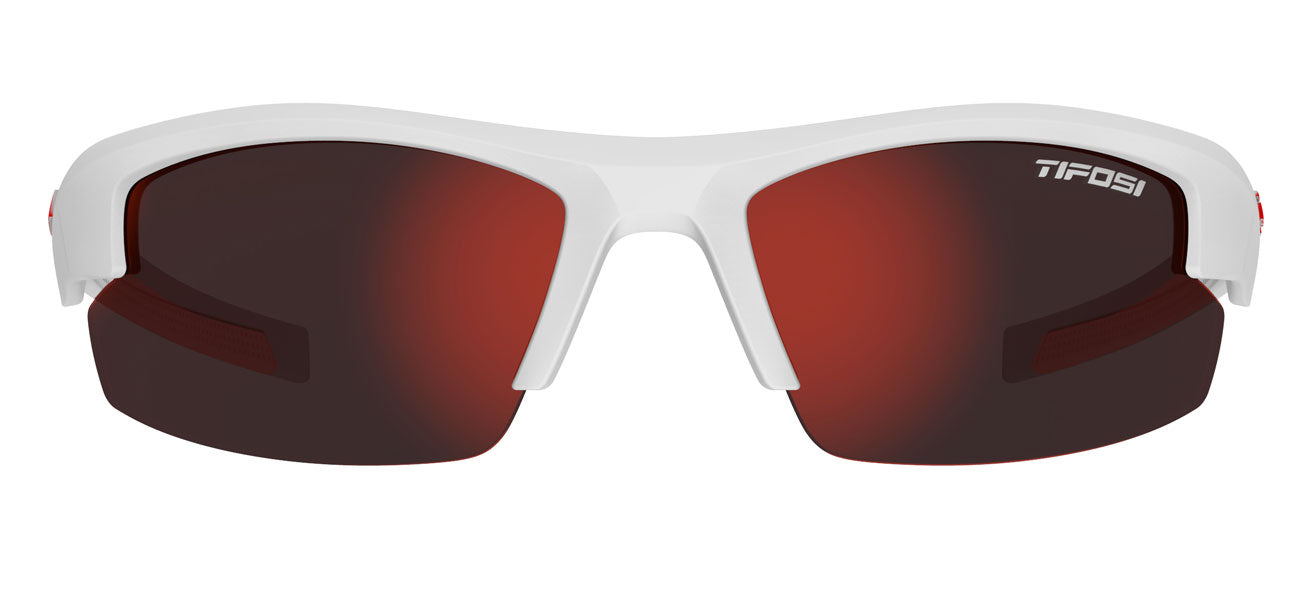 Shutout matte white red youth sport sunglass