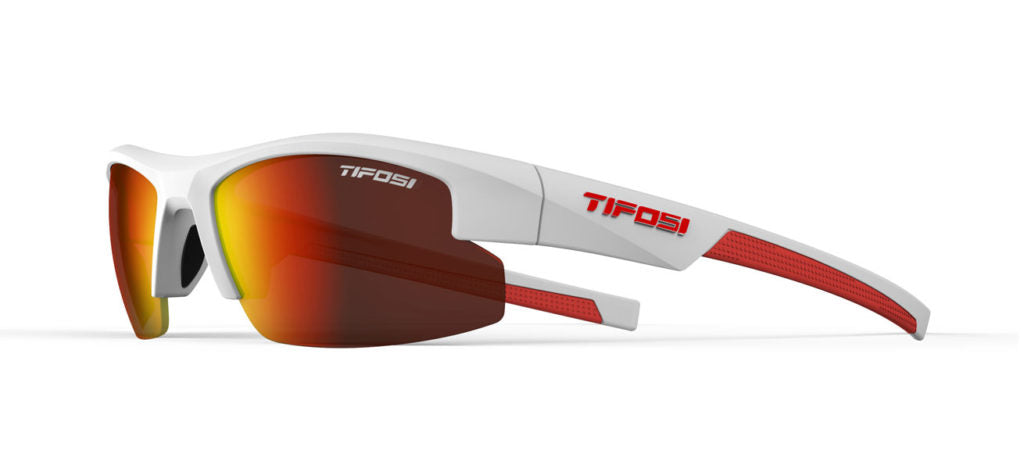 Shutout youth sport sunglass in white/red sit