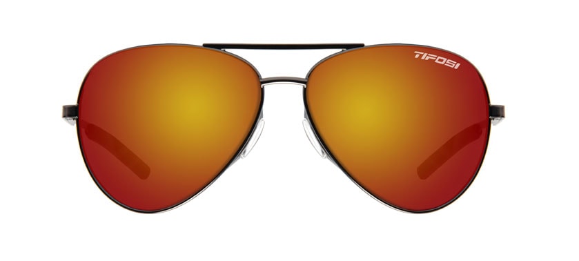 shwae black red mirror aviator sunglass front
