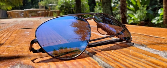 shwae graphite blue mirror sunglass outdoors