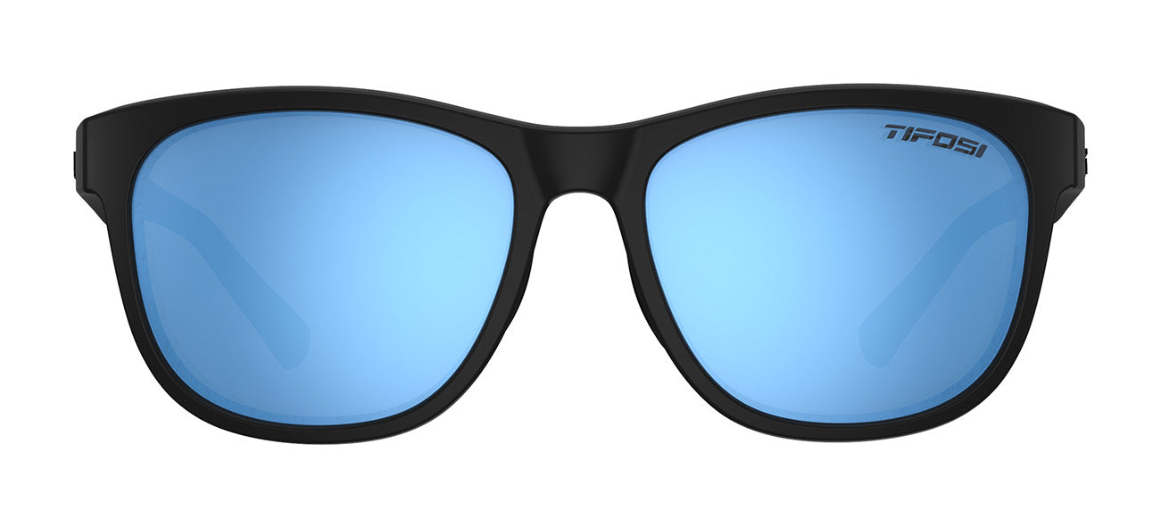 Swank blackout sky blue polarized sunglasses