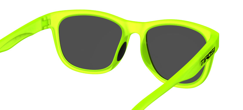 Swank satin electric green sunglasses