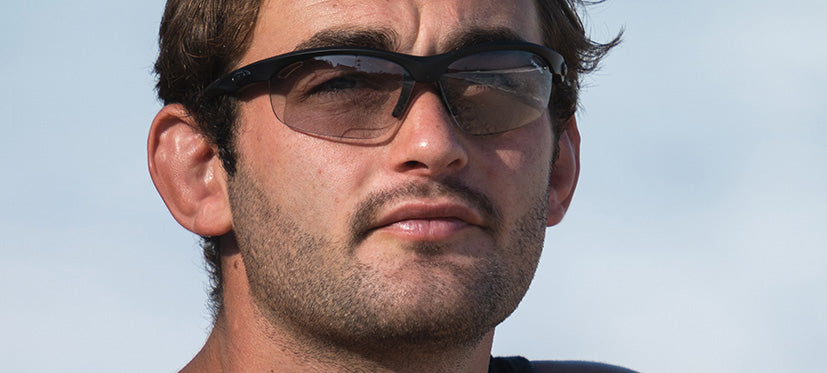 Mens sunglasses matte back foto reader Veloce