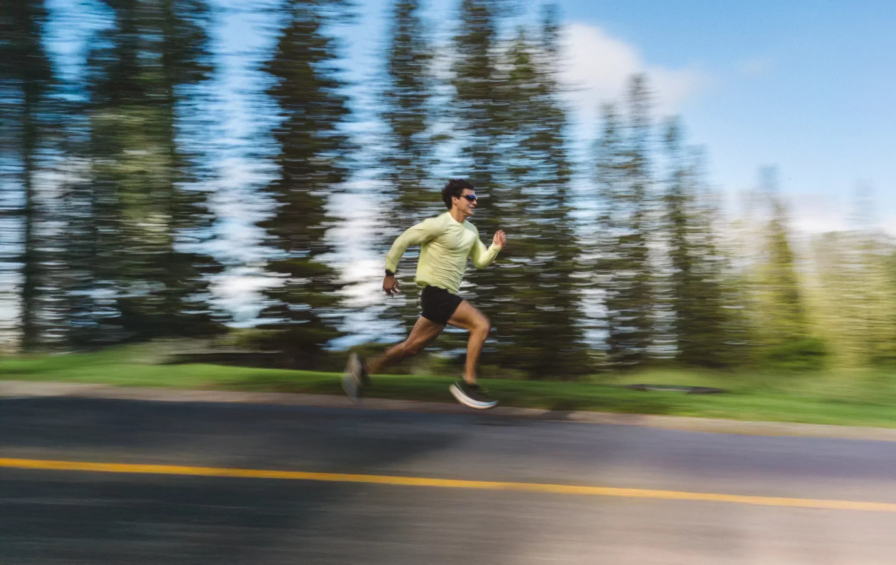 Man running in Navar Sunglasses