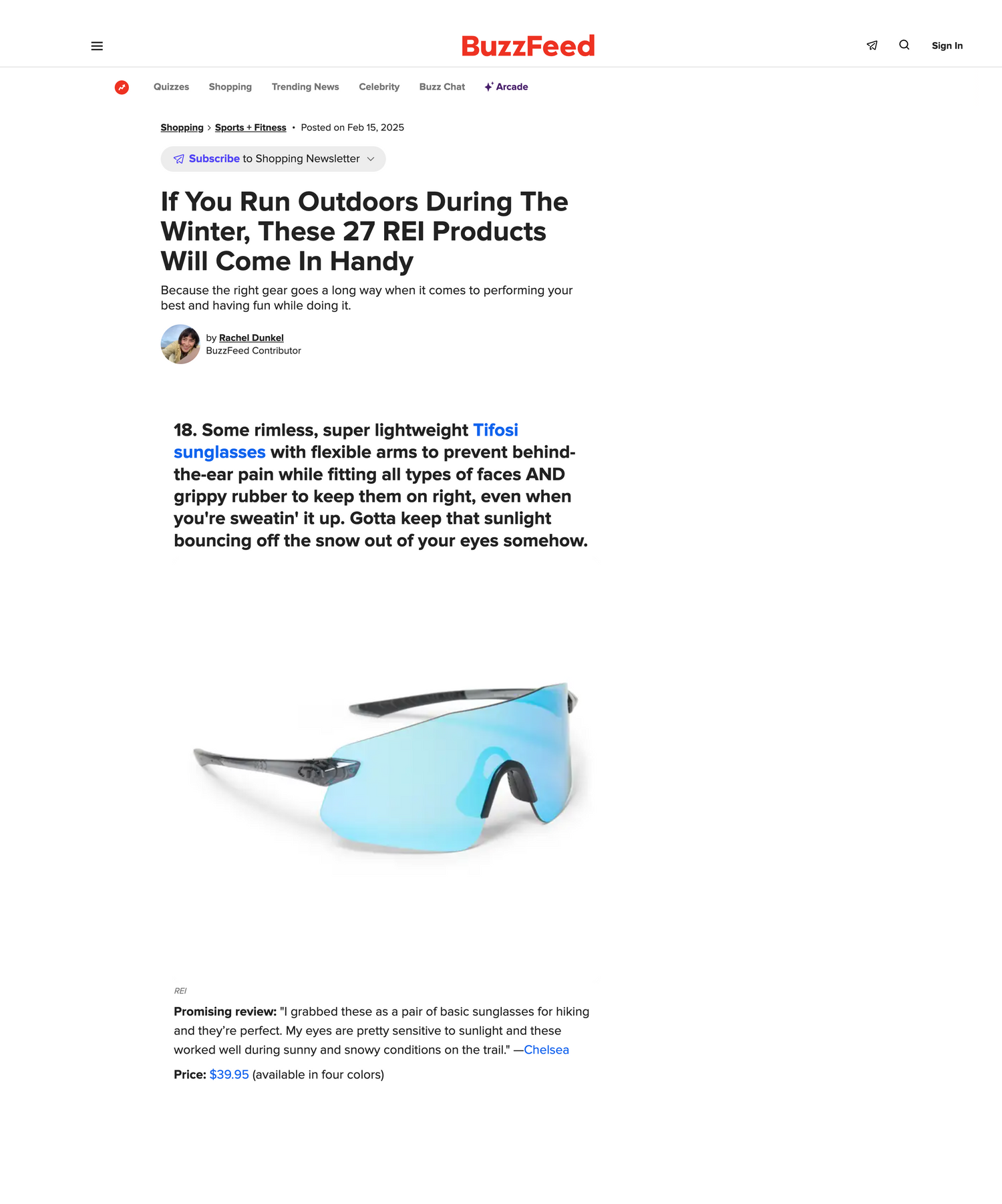 Product Review Page