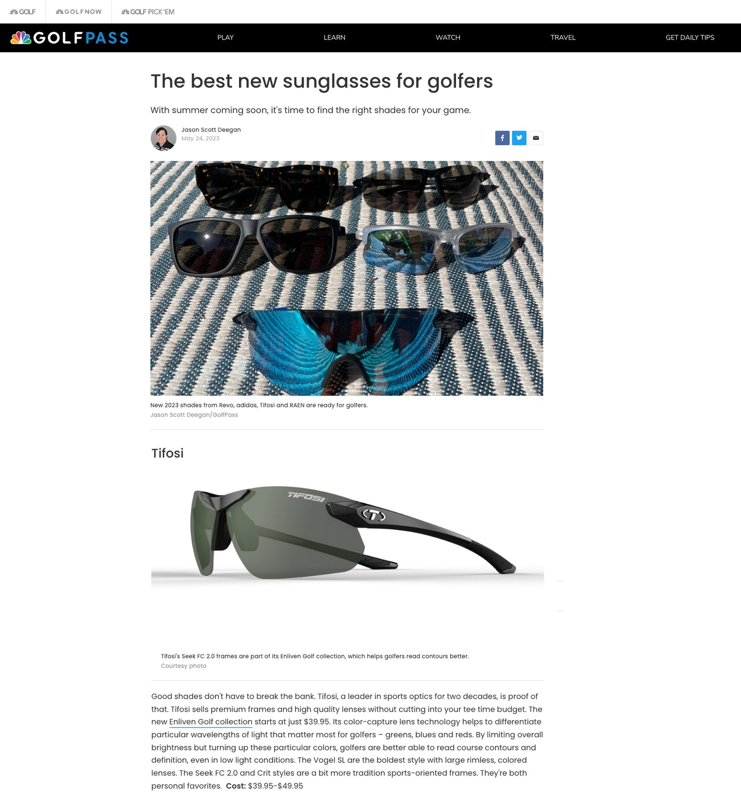 The Best New Sunglasses For Golfers - NBC Golfpass May 2023