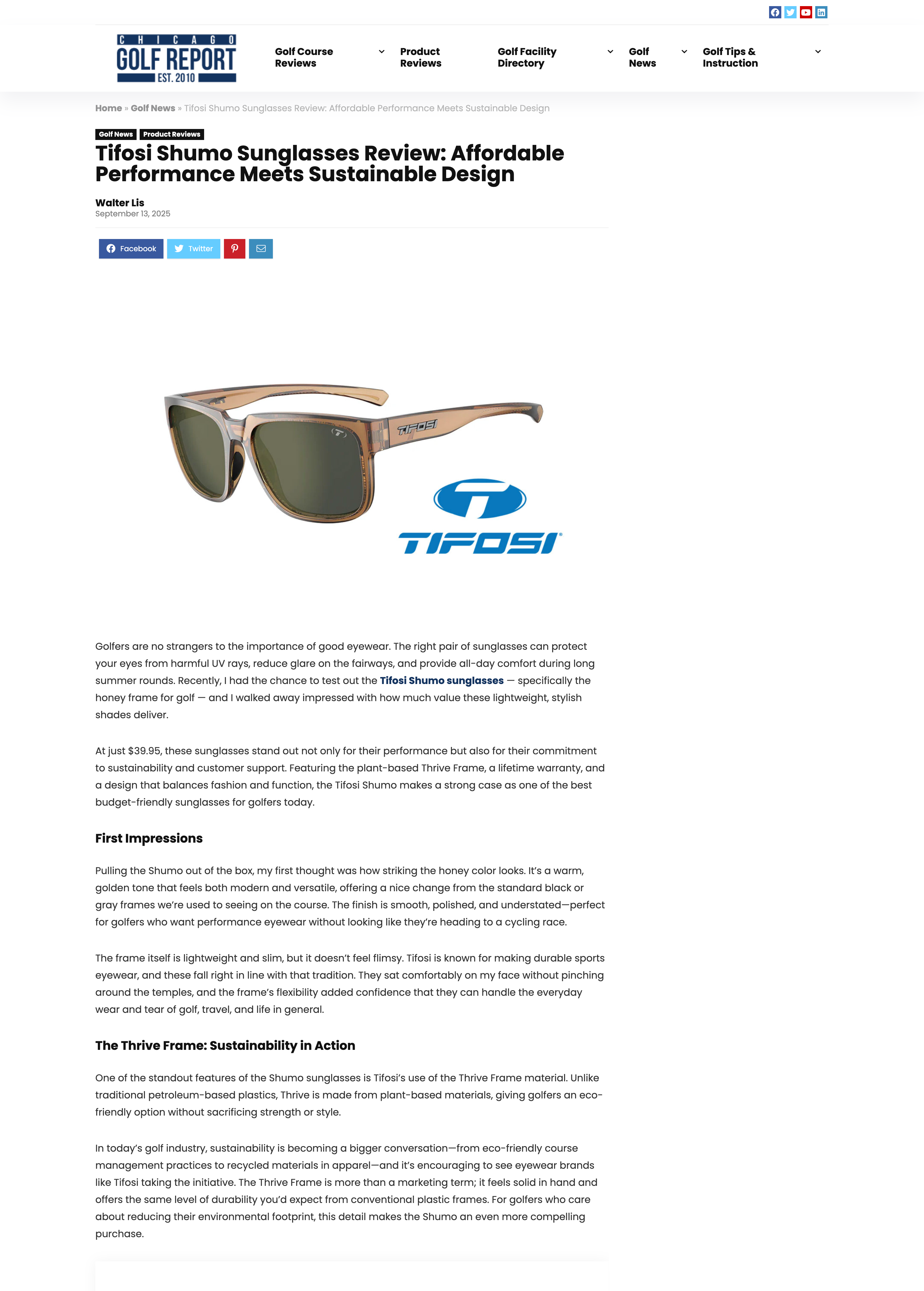 Tifosi Shumo Sunglasses
