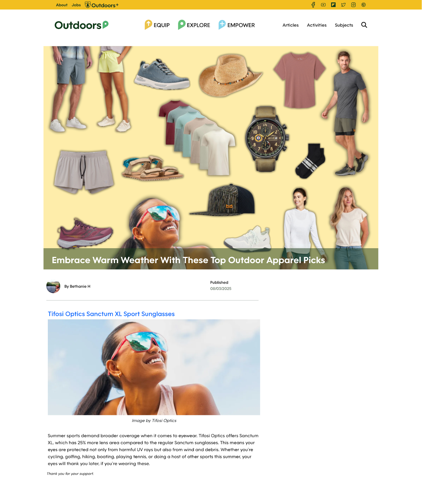 Santcum XL: Embrace warm Weather With These Top Outdoor Apparel Picks