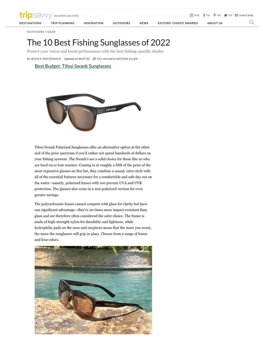 Tifosi Swank Polarized Sunglasses - TripSavvy April 2022
