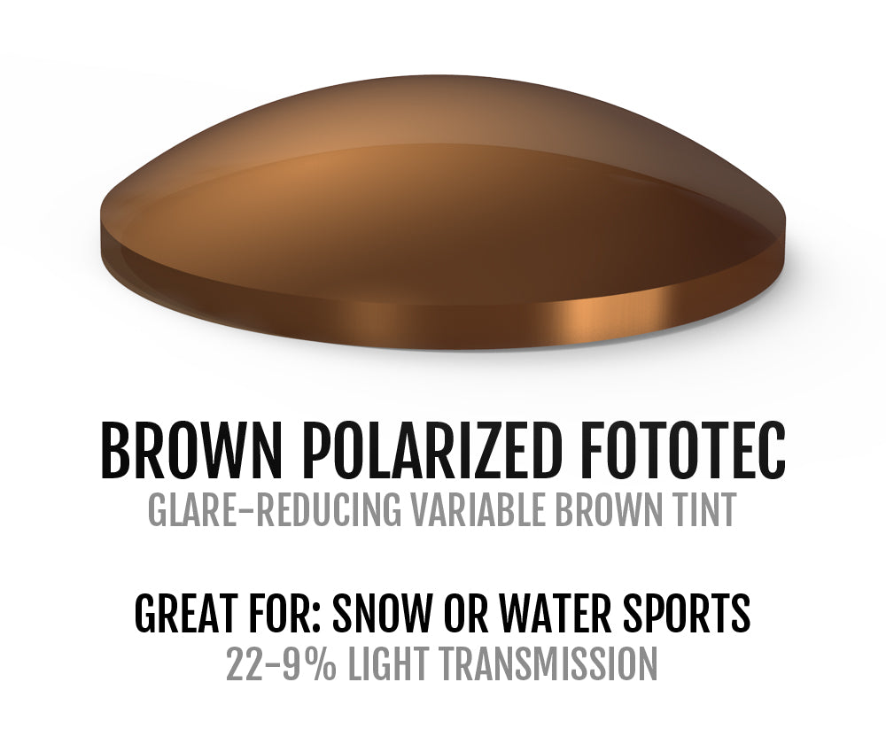 brown polarized fototec lens chart