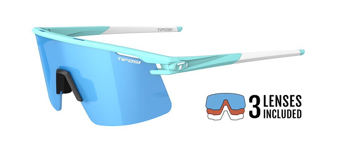 Moab Lite Cycling Glasses | Glacier Blue Frame - Interchange