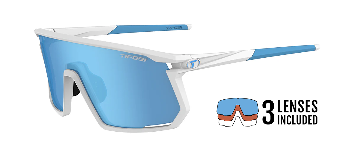 Moab Cycling Glasses | Matte White Frame - Interchange | Tifosi Optics Moab Cycling Glasses | Matte White Frame - Interchange | Tifosi Optics