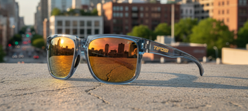 Shumo Sport Sunglasses for Big Heads | Crystal Denim Frame - Smoke