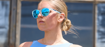 Stella Women's Cat-Eye Sunglasses | Blue Haze Frame - Smoke Tint