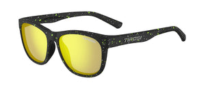 Swank XL cosmic black with smoke yellow lens in 3 quarter view