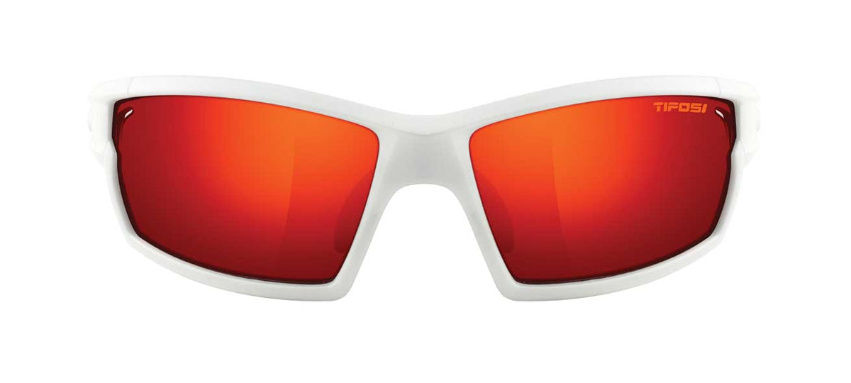 Camrock Matte White Clarion Red sunglass Front