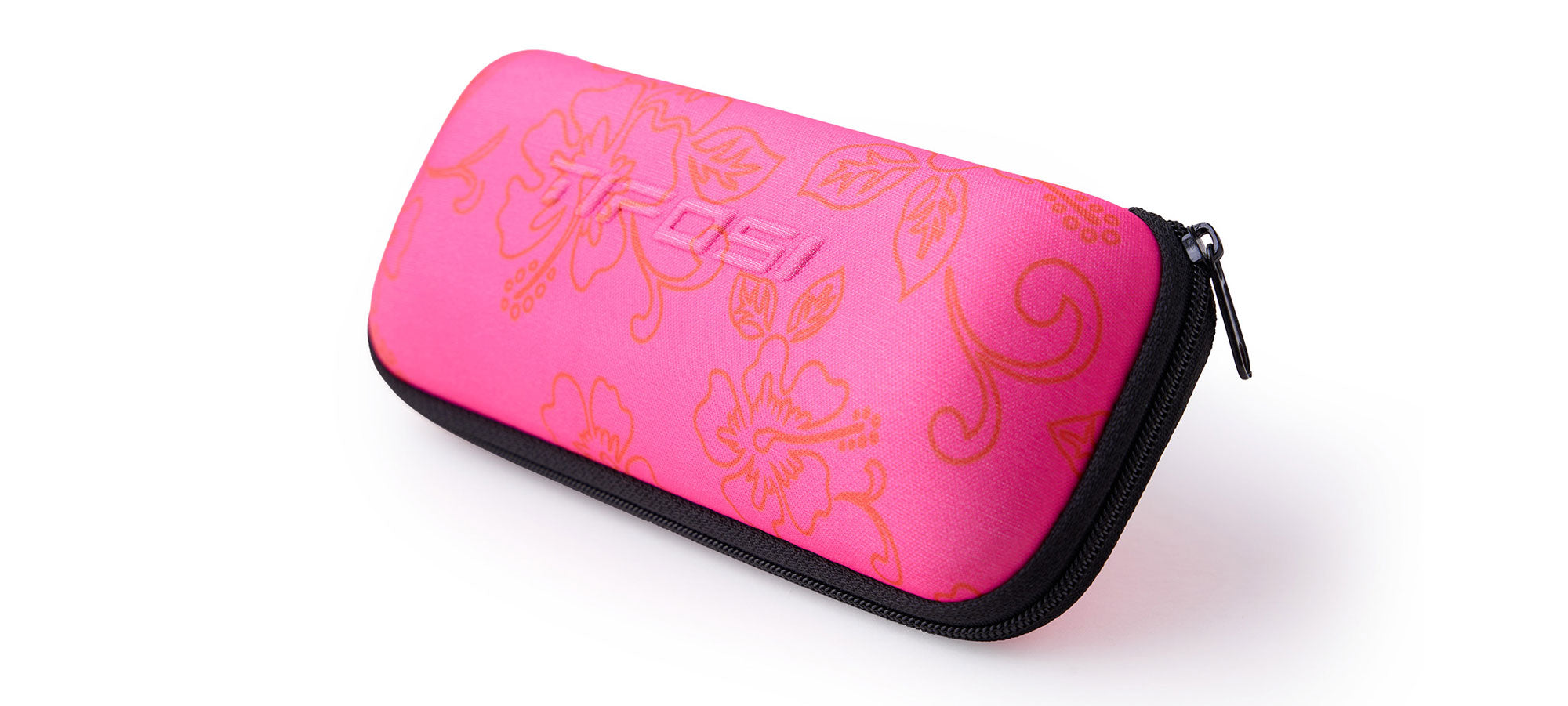 sunglasses case pink 3/4 quarter look