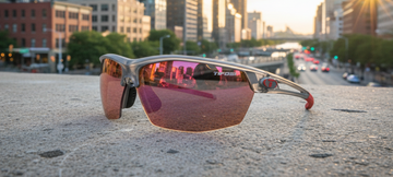 Navar Half Frame Sport Sunglasses | Golf & Running | Satin Vapor