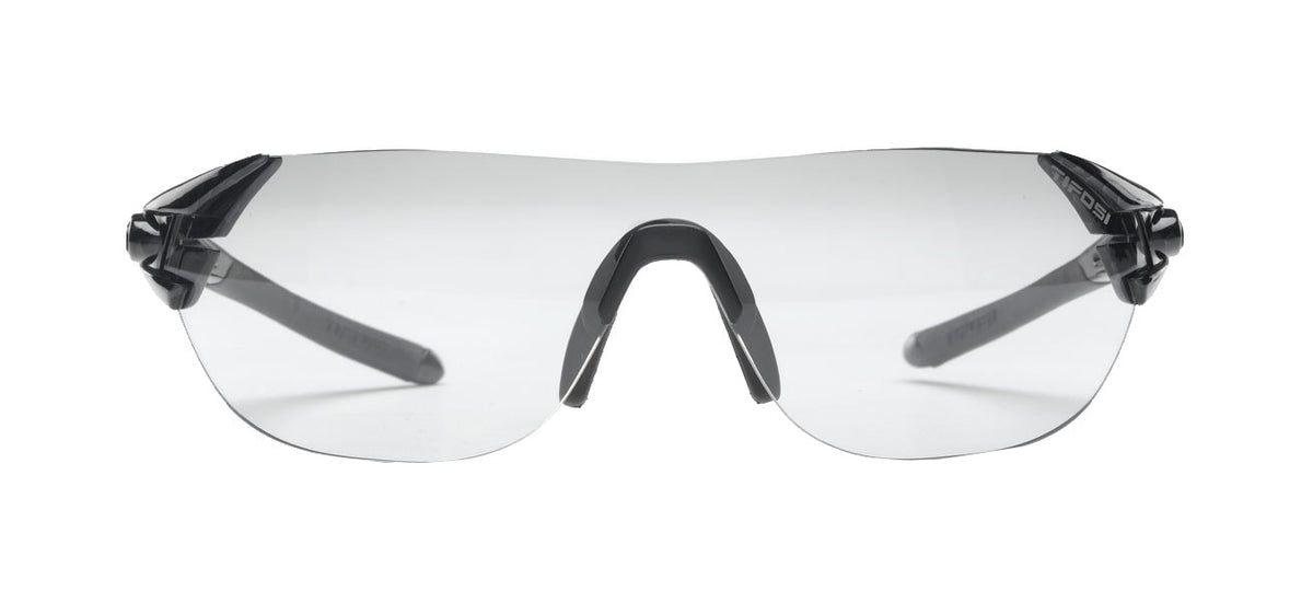 podium s gloss black cyclist sunglass front