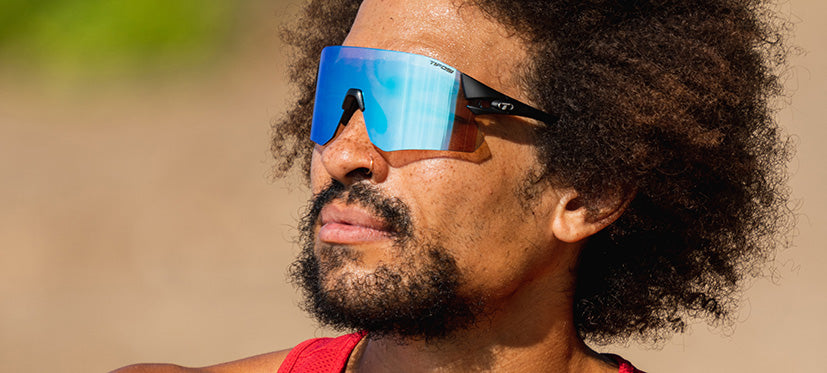 male runner rail clarion fototec shield sunglass