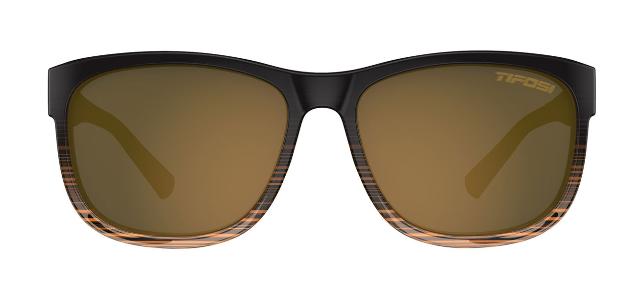 Swank XL brown fade with brown polarized lens
