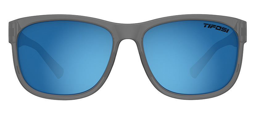 Swank XL satin vapor with sky blue polarized lens