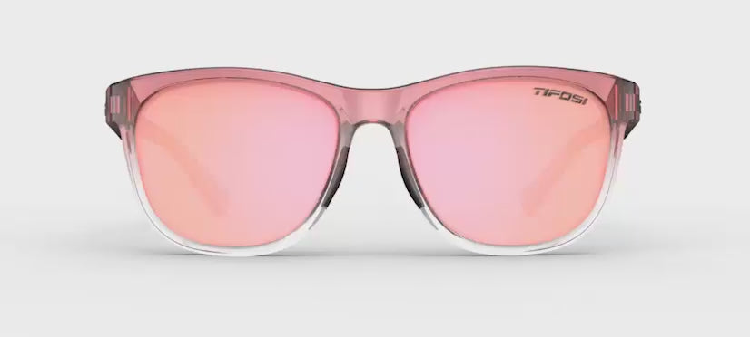 Swank crystal pink fade with pink mirrored lenses turntable video