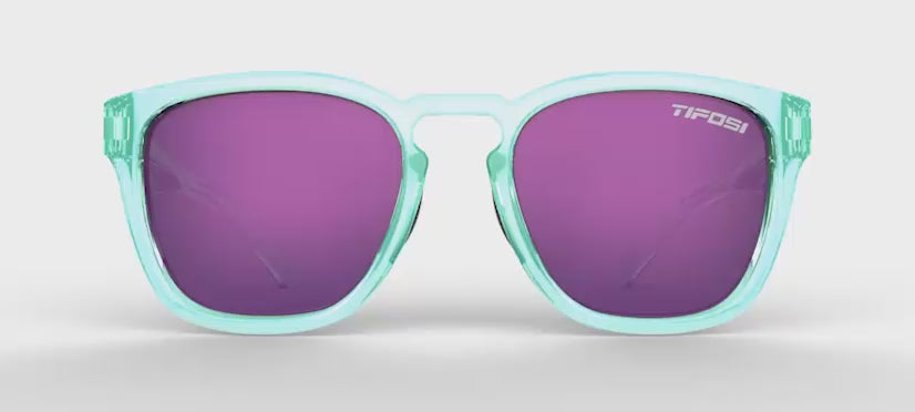 Smirk sport sunglasses in aqua shimmer turntable video