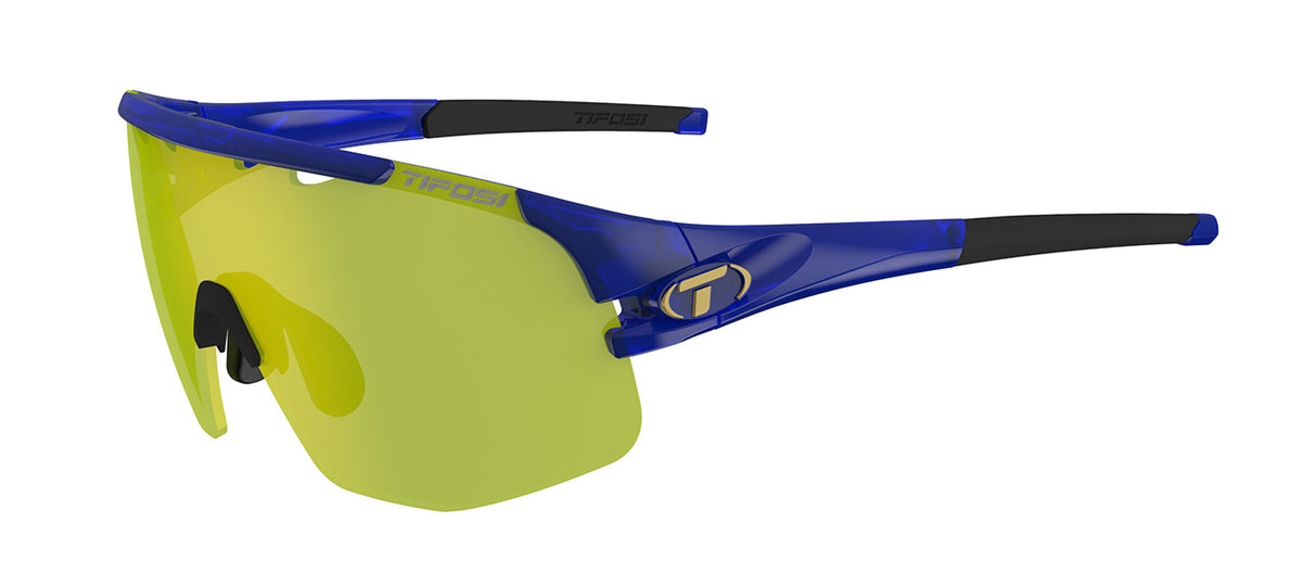 sledge lite midnight navy clarion yellow cycling sunglass