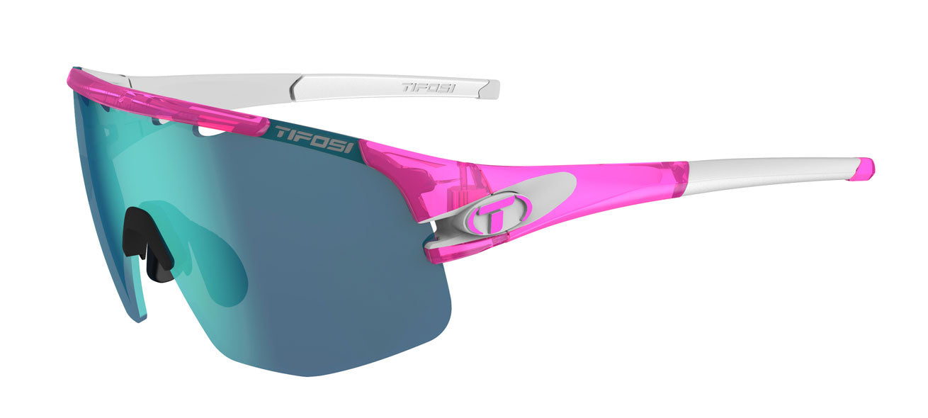 sledge crystal pink clarion blue cycling sunglass