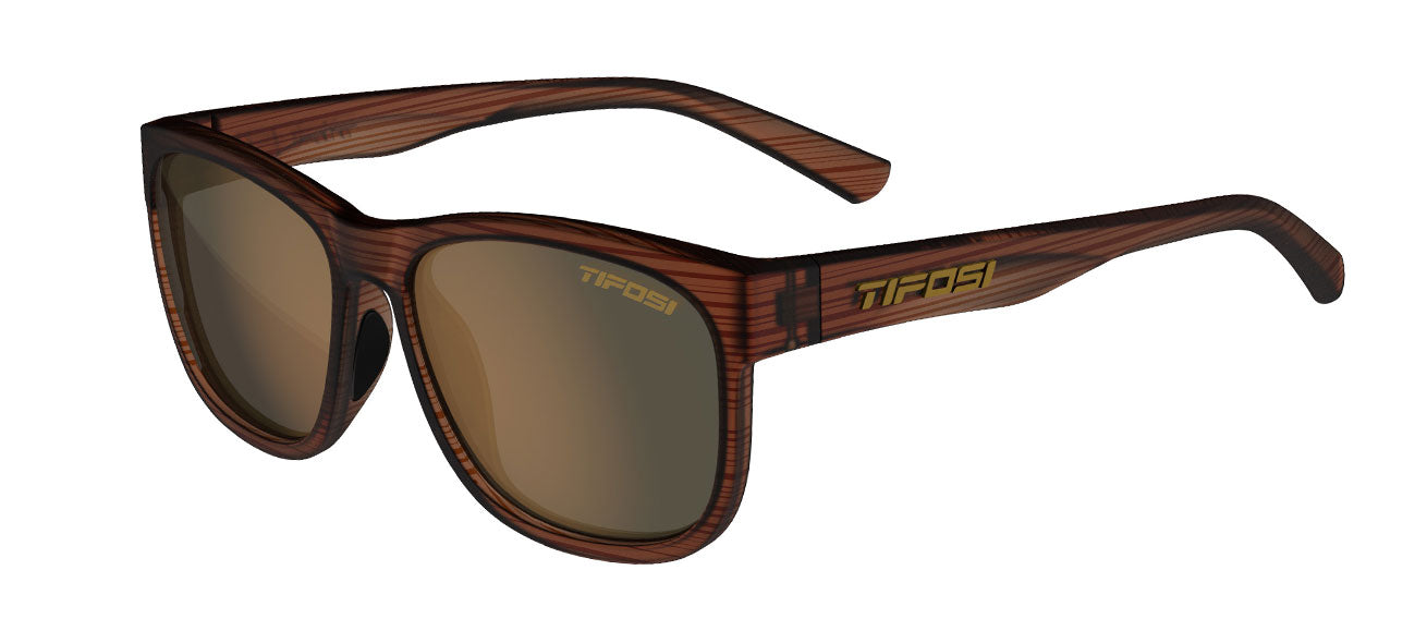 Swank XL woodgrain sunglasses with polarized lens