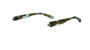 Swank XL matte blue tortoise arms