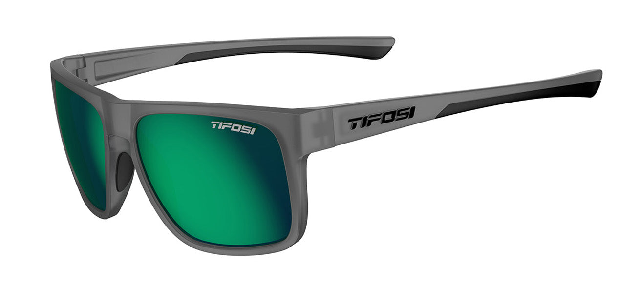 Swick satin vapor smoke green polarized sport sunglasses